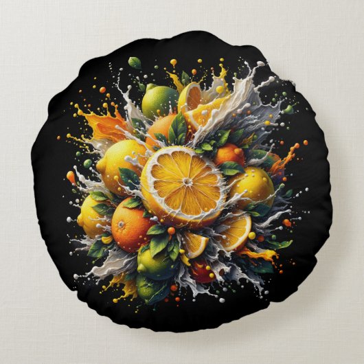 Citrus Explosion ラウンドクッション (裏面)