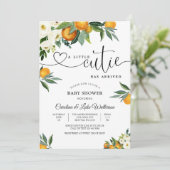 Citrus Floral Baby Shower Invitation 招待状 (スタンド正面)