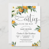 Citrus Floral Baby Shower Invitation 招待状 (正面)