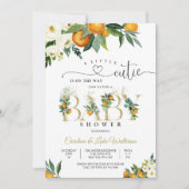 Citrus Floral Baby Shower Invitation 招待状 (正面)