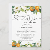 Citrus Floral Baby Shower Invitation 招待状 (正面)