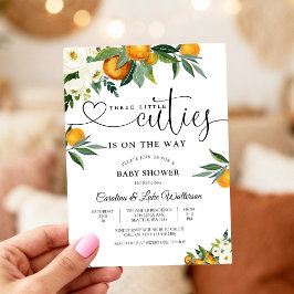 Citrus Floral Baby Shower Invitation 招待状
