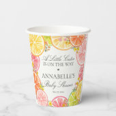 Citrus Floral Little Cutie Baby Shower 紙コップ (裏面)