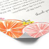 Citrus Floral Little Cutie Diaper Thoughts Game ポスター (角)