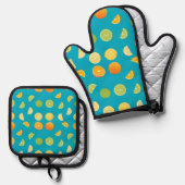 Citrus Fruit 鍋つかみ&鍋敷きセット (正面/裏面)