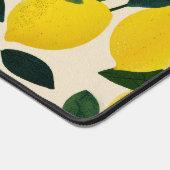 Citrus Fruit Art Summer Lemons Pattern Cheerful デスクマット (コーナー)