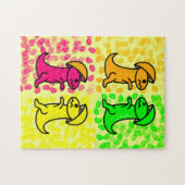 Citrus Fruit Dinosaurs ジグソーパズル (横)