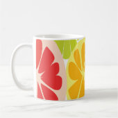 Citrus Fruit Pattern コーヒーマグカップ (左)