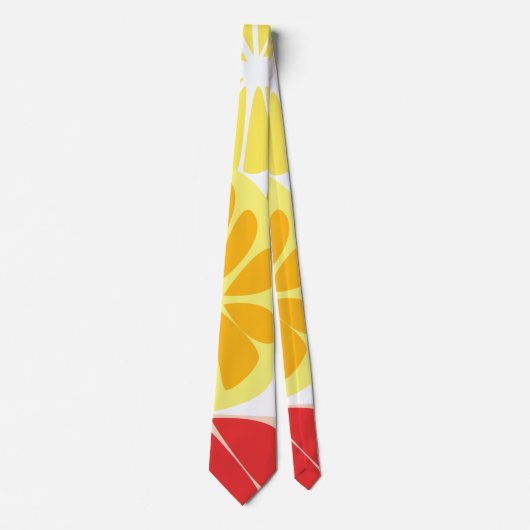 Citrus Fruit Pattern ネクタイ (正面)