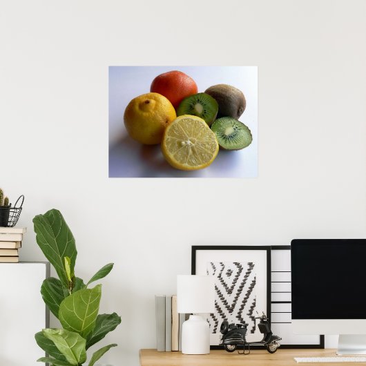 Citrus Fruit Print ポスター (ホームオフィス)
