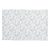 Citrus fruits Lemon Black Hand drawn Modern. 枕カバー (裏面)