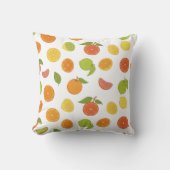 Citrus Fruits Pattern クッション (正面)