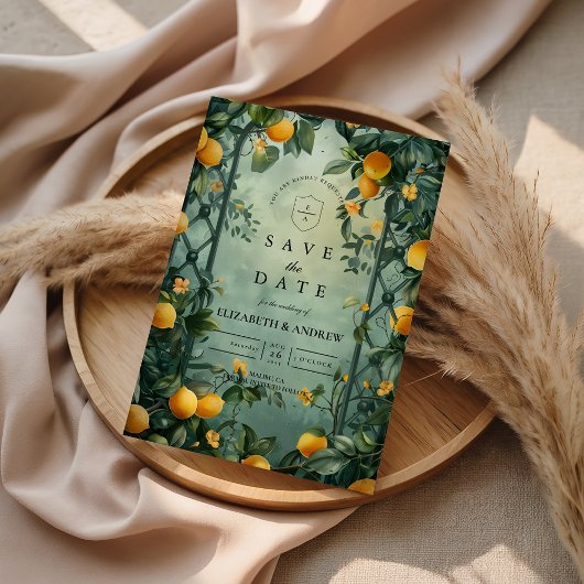 Citrus Garden Botanical Wedding セーブザデート