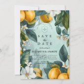 Citrus Garden Botanical Wedding セーブザデート (正面)