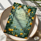 Citrus Garden Botanical Wedding 出欠カード