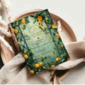 Citrus Garden Botanical Wedding 招待状