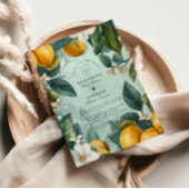 Citrus Garden Botanical Wedding 招待状