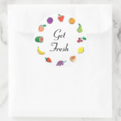 Citrus_Get考えフレッシュの_Circusの食品 ラウンドシール (バッグ)