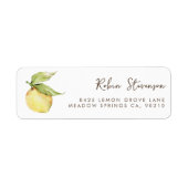 Citrus Graduation Return Address Label ラベル (正面)
