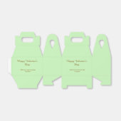 Citrus green brown happy Valentine's day simple  フェイバーボックス (折り畳みなし)