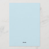 Citrus Green & Coastal Blue Rehearsal Dinner 招待状 (裏面)