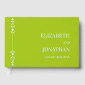 Citrus Green & Coastal Blue Wedding ゲストブック (正面)