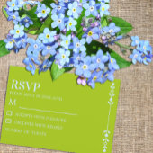 Citrus Green & Coastal Blue Wedding 出欠カード