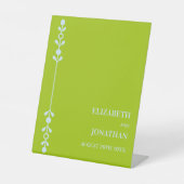 Citrus Green & Coastal Blue Wedding 台座サイン (正面)