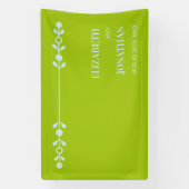 Citrus Green & Coastal Blue Wedding 横断幕 (縦)