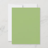 Citrus Green Double Frame  Wedding Thank You card セーブザデート (裏面)