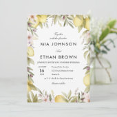 CITRUS GREEN FLOWER WEDDING Invitation 招待状 (スタンド正面)