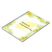 Citrus-Inspired Motivational  ノートブック (左側)