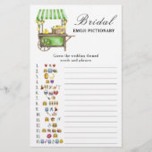 Citrus lemon - bridal shower emoji pictionary game (正面)