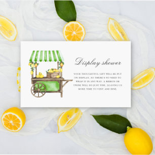 Citrus Lemon Display Shower エンクロージャーカード