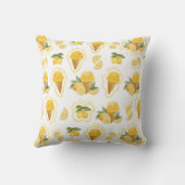 Citrus Lemon Gelato Pattern クッション (裏面)