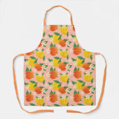 Citrus Lemon Orange Medium Apron エプロン (正面)