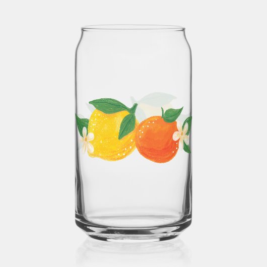 Citrus Lemon Orange Tea Coffee Glass Can ガラス缶 (裏面)