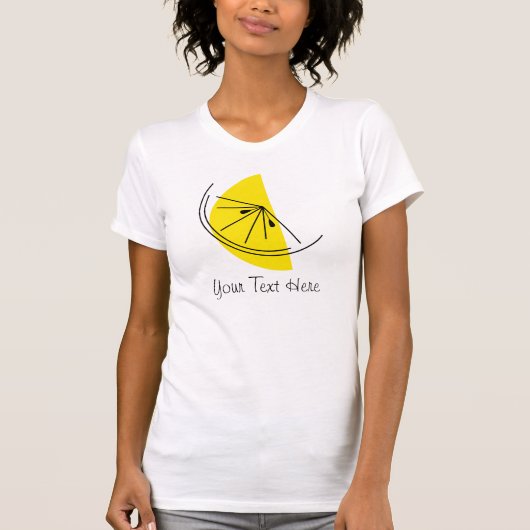 Citrus Lemon「Your Text」レディースTシャツ Tシャツ (正面)