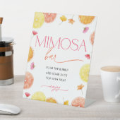 Citrus Main Squeeze Bridal Shower Mimosa Bar 台座サイン (インサイチュ)