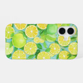 Citrus Mix - Fresh Lemon & Lime Phone Case iPhone 16ケース (裏面横)