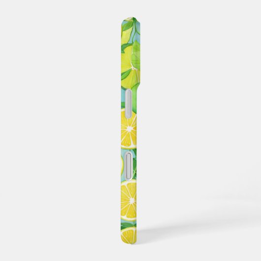 Citrus Mix - Fresh Lemon & Lime Phone Case iPhone 16ケース (右側面)
