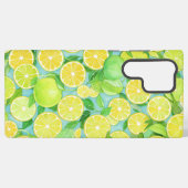 Citrus Mix - Fresh Lemon & Lime Phone Case Samsung Galaxyケース (裏面横)