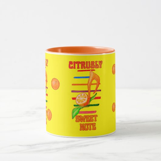 CITRUS MUSIC NOTE DESIGNED MUG マグカップ (中央)