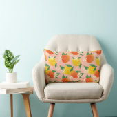 Citrus Orange Lemon Lumbar Throw Pillow ランバークッション (椅子)