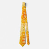 Citrus Orange Slice Vibrant Summer Fruit ネクタイ (正面)