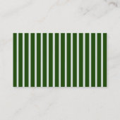 Citrus Oranges Green Stripes Diaper Raffle エンクロージャーカード (裏面)