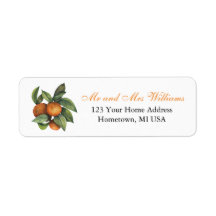 Citrus Oranges Return Address