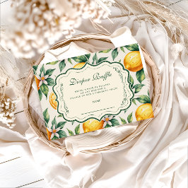 Citrus Orchard Baby Shower Diapper Raffle エンクロージャーカード