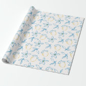 Citrus Pattern Hand Drawn Wrapping Paper Roll ラッピングペーパー (アンロールド)