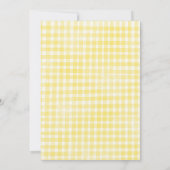 Citrus pink bow lemon baby shower invitation 招待状 (裏面)